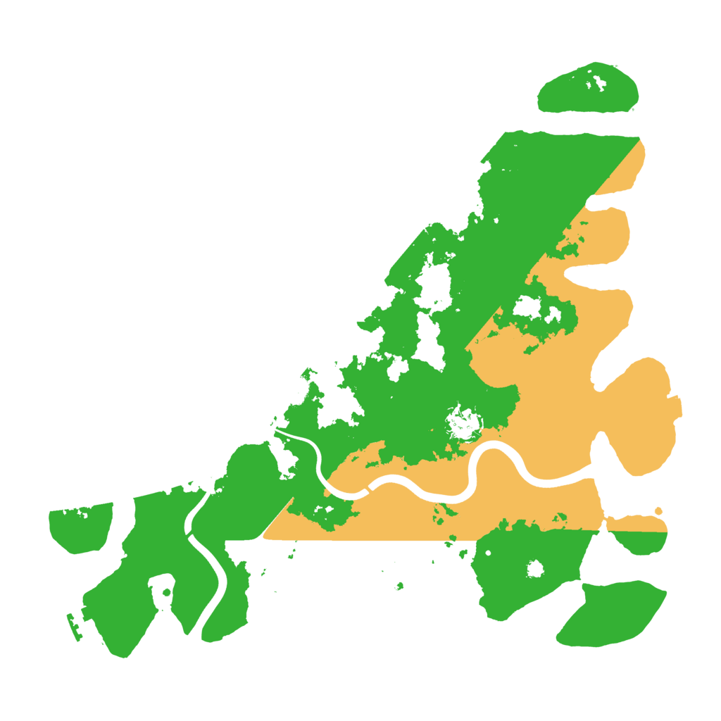 Biome Rust Map: Procedural Map, Size: 3800, Seed: 15577