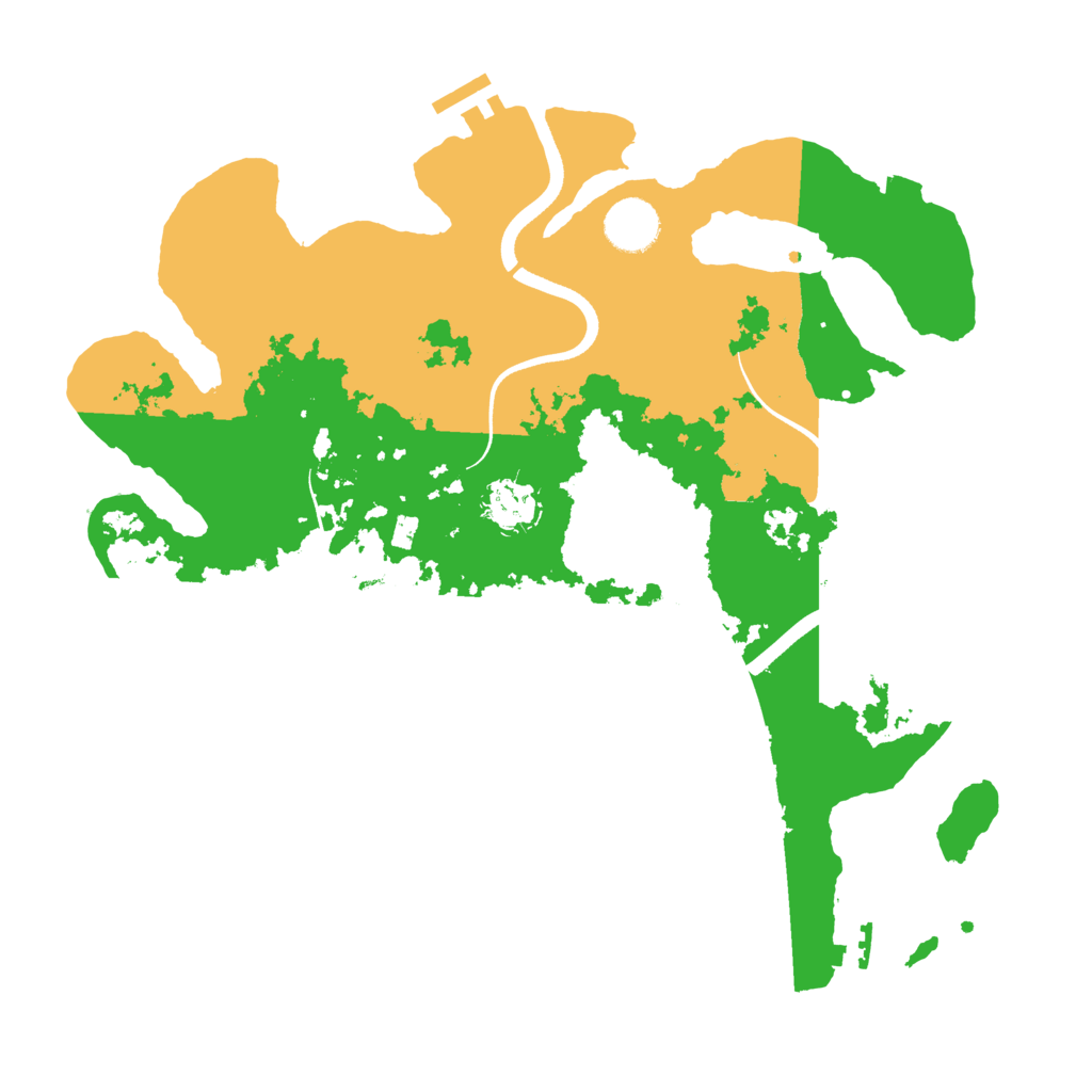 Biome Rust Map: Procedural Map, Size: 3550, Seed: 864830