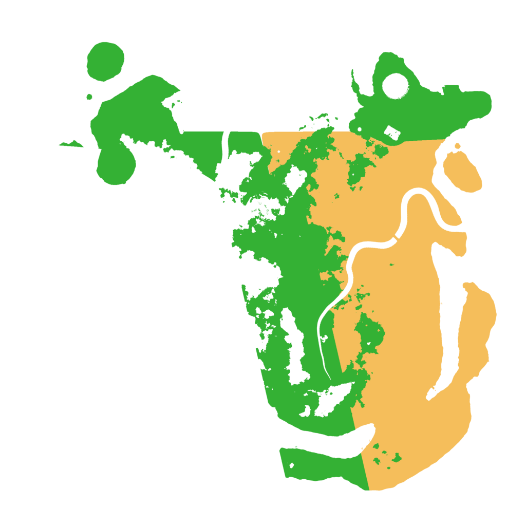 Biome Rust Map: Procedural Map, Size: 3700, Seed: 6426439