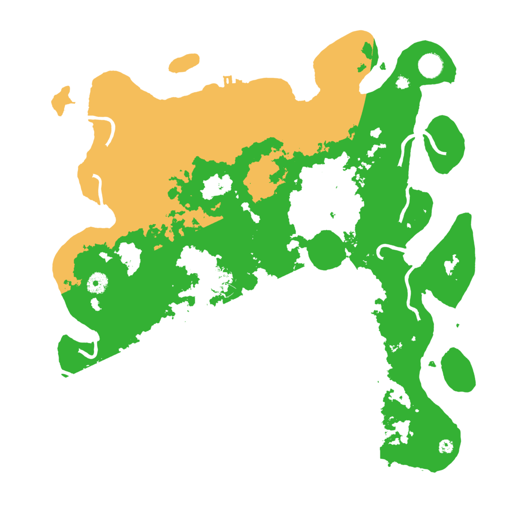 Biome Rust Map: Procedural Map, Size: 3700, Seed: 5341074