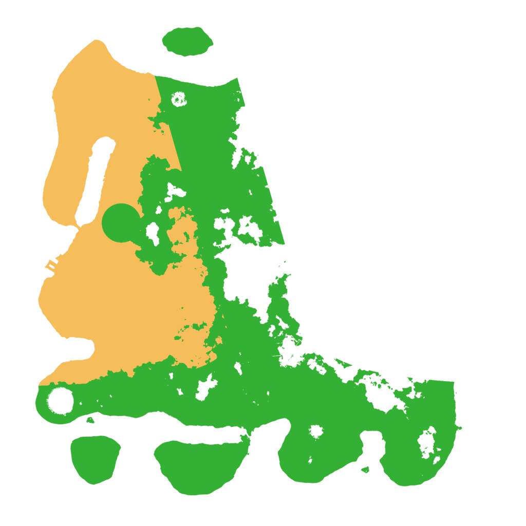 Biome Rust Map: Procedural Map, Size: 3550, Seed: 614135