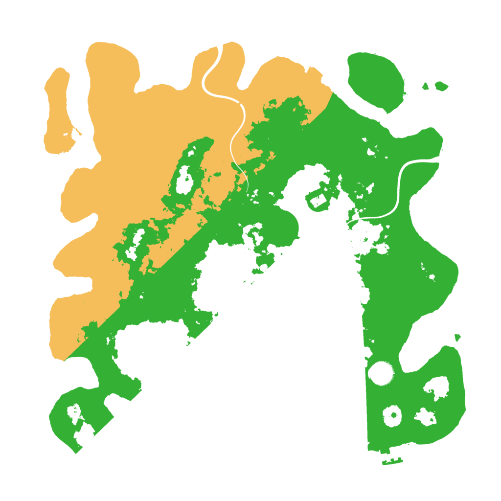 Biome Rust Map: Procedural Map, Size: 3700, Seed: 2565657