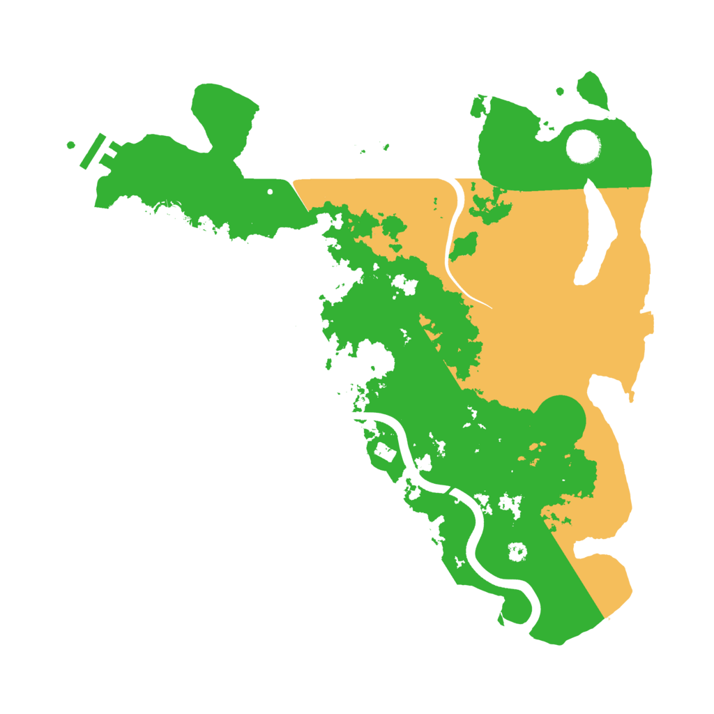 Biome Rust Map: Procedural Map, Size: 3700, Seed: 5548168