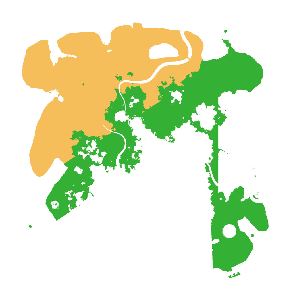 Biome Rust Map: Procedural Map, Size: 3700, Seed: 213288