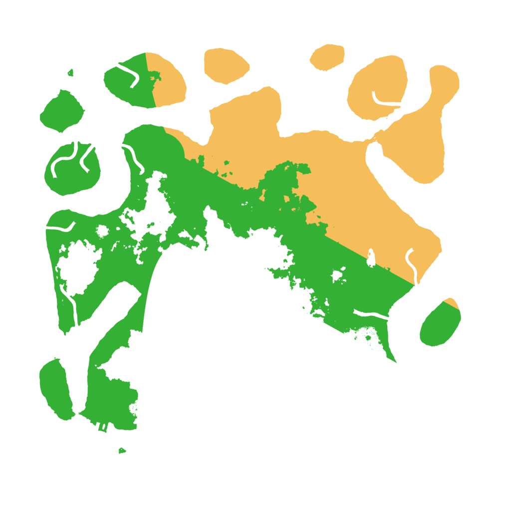 Biome Rust Map: Procedural Map, Size: 3700, Seed: 4566456