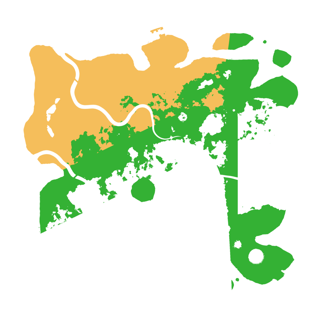 Biome Rust Map: Procedural Map, Size: 3700, Seed: 4918073