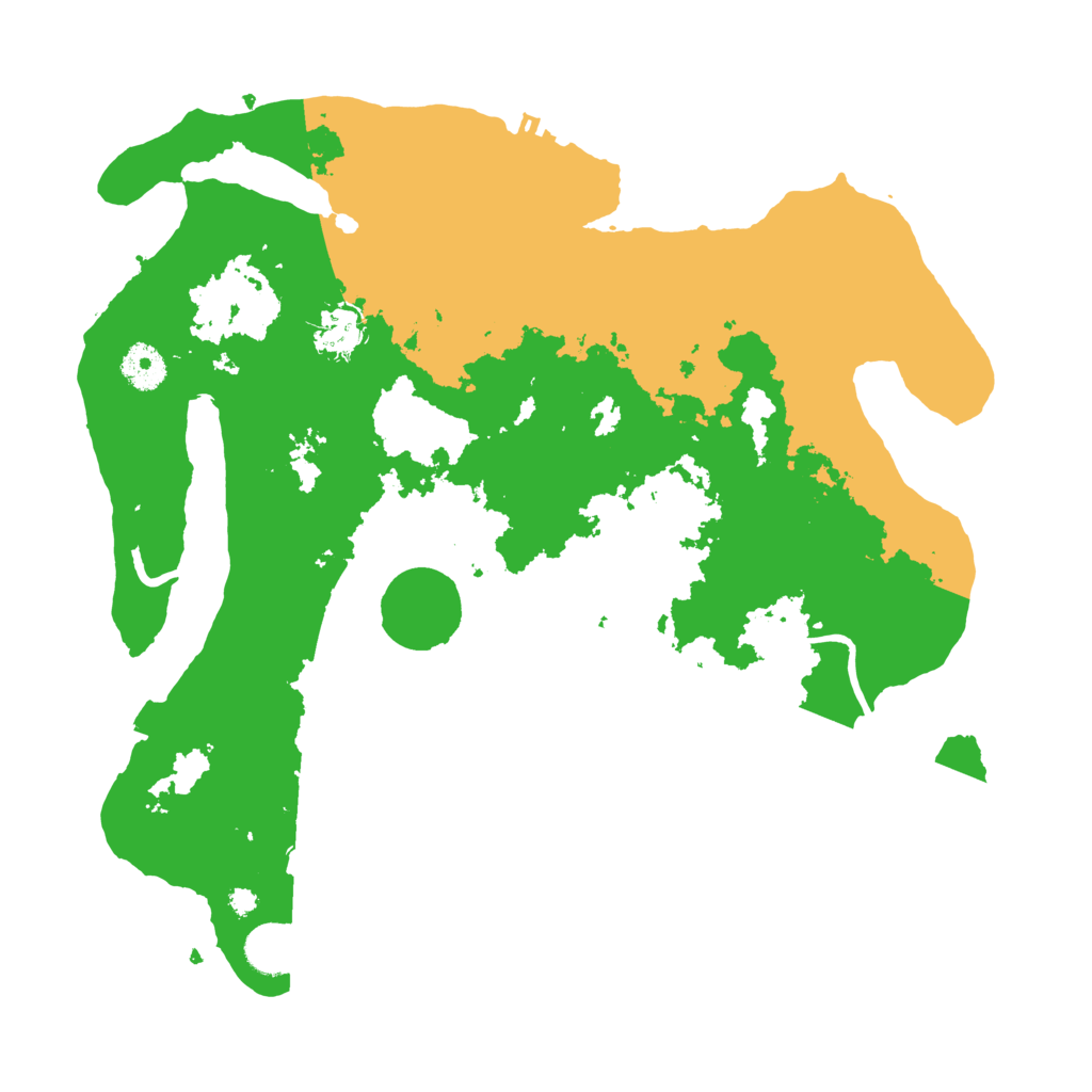 Biome Rust Map: Procedural Map, Size: 3700, Seed: 6421750