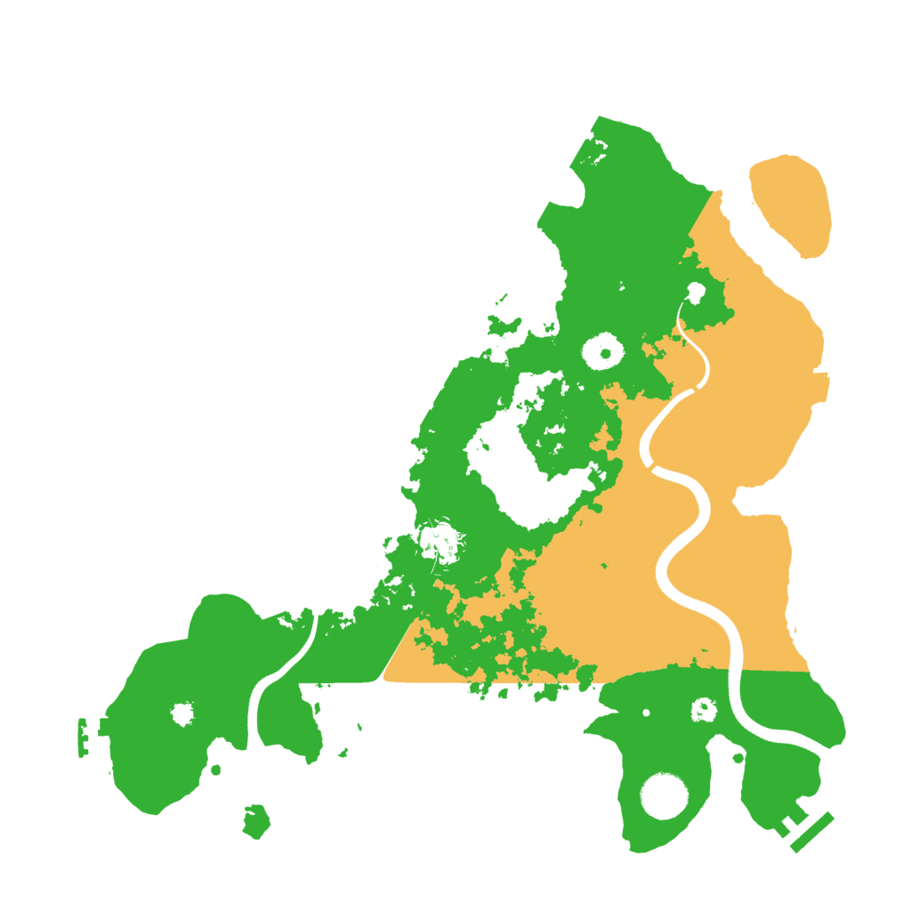 Biome Rust Map: Procedural Map, Size: 3550, Seed: 314877