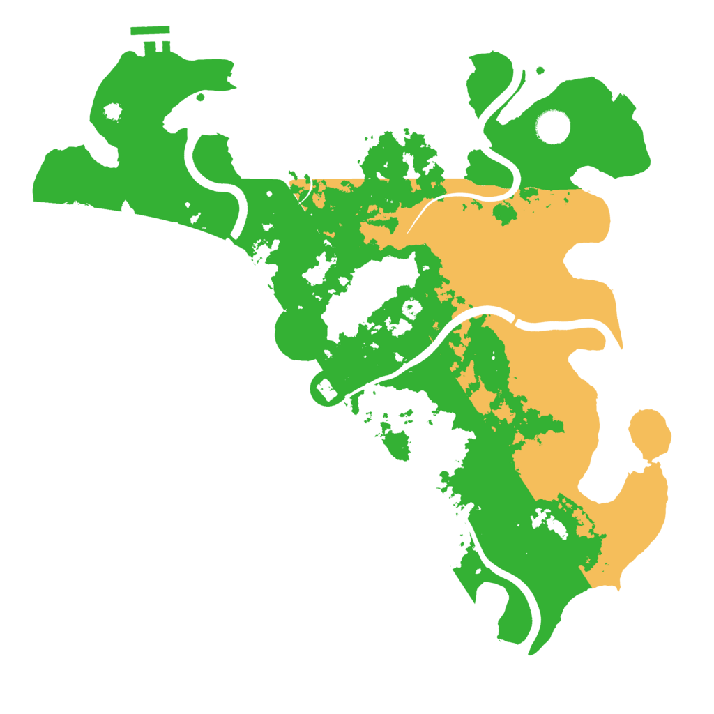 Biome Rust Map: Procedural Map, Size: 3700, Seed: 6037981