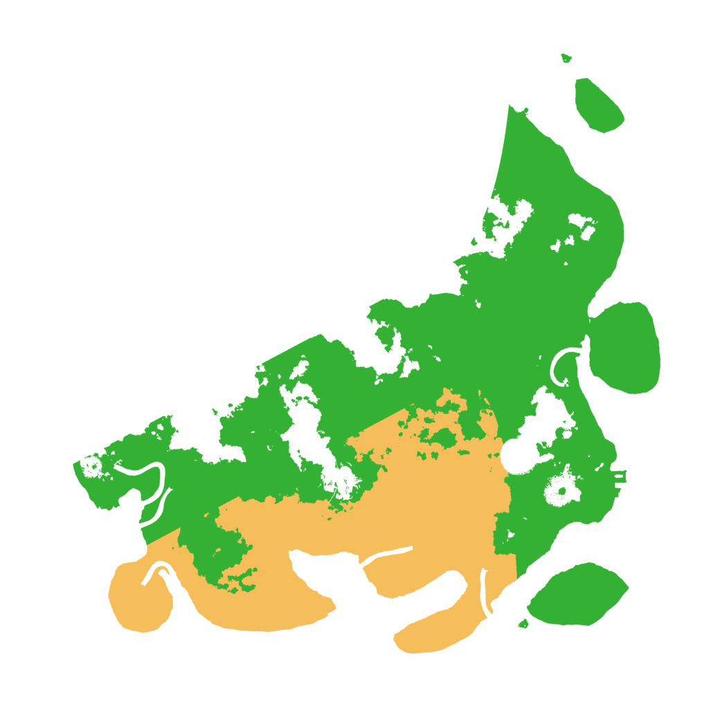 Biome Rust Map: Procedural Map, Size: 3500, Seed: 263177