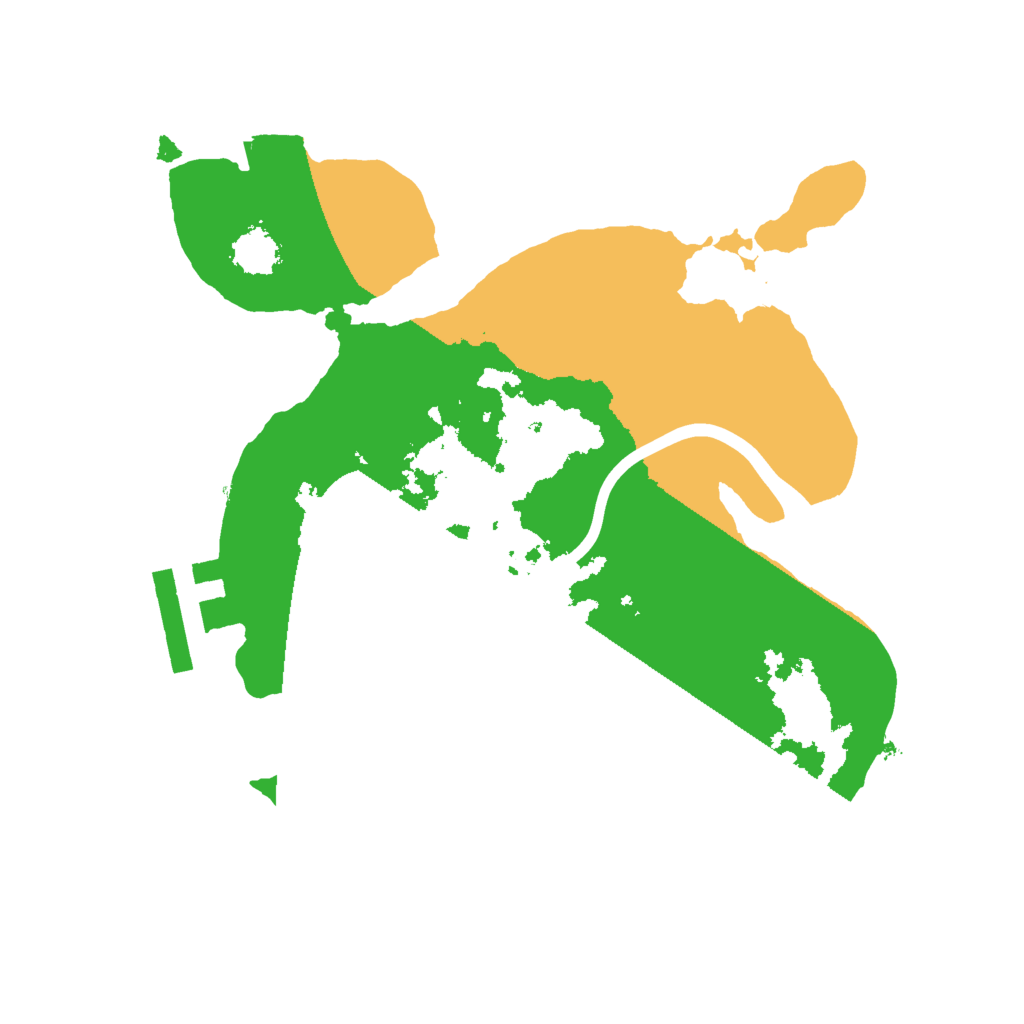 Biome Rust Map: Procedural Map, Size: 2000, Seed: 4444