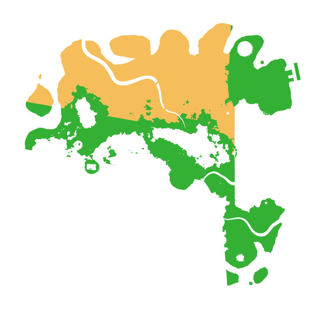 Biome Rust Map: Procedural Map, Size: 3600, Seed: 1586958412