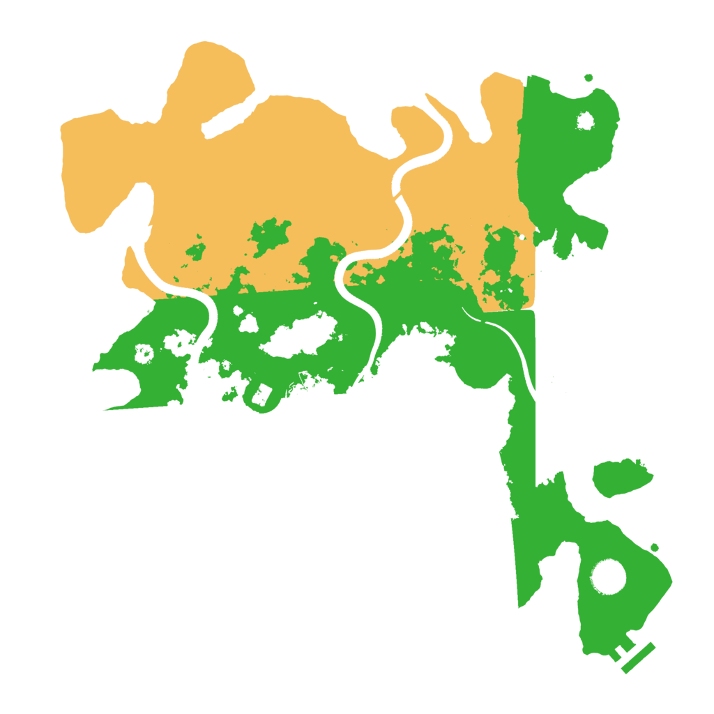 Biome Rust Map: Procedural Map, Size: 3600, Seed: 97