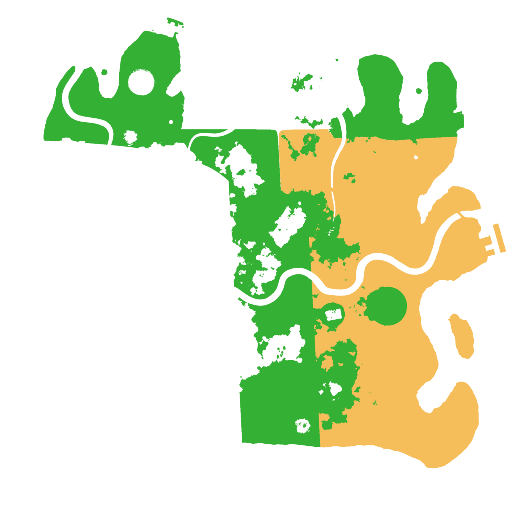 Biome Rust Map: Procedural Map, Size: 3550, Seed: 524150