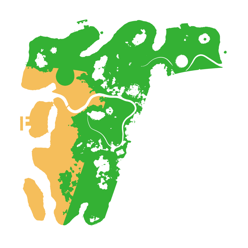 Biome Rust Map: Procedural Map, Size: 3550, Seed: 913344