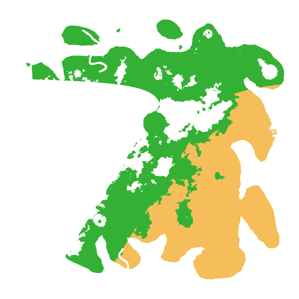 Biome Rust Map: Procedural Map, Size: 3500, Seed: 109892121