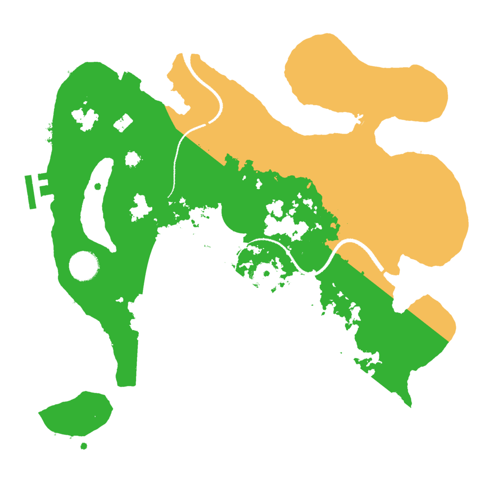 Biome Rust Map: Procedural Map, Size: 3000, Seed: 37765016