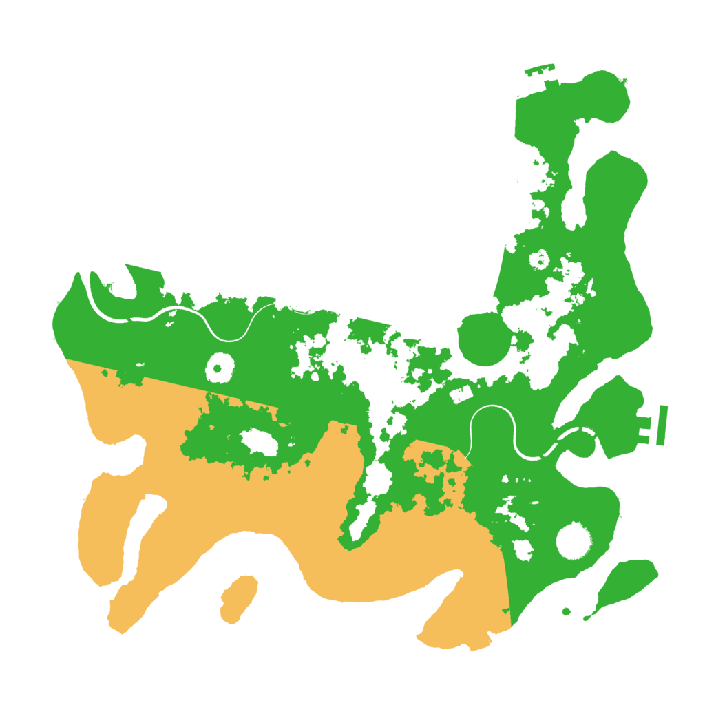 Biome Rust Map: Procedural Map, Size: 3550, Seed: 600331