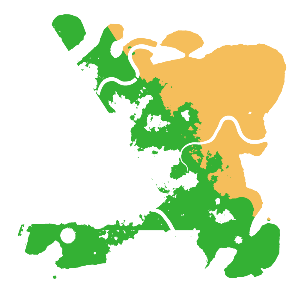 Biome Rust Map: Procedural Map, Size: 3550, Seed: 553471