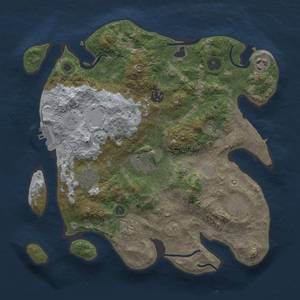 Thumbnail Rust Map: Procedural Map, Size: 3350, Seed: 2, 14 Monuments