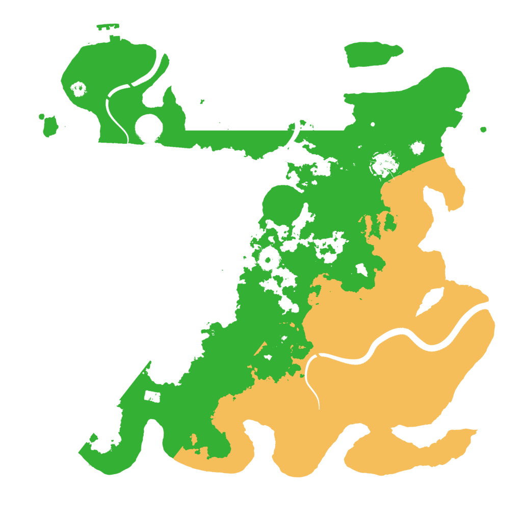 Biome Rust Map: Procedural Map, Size: 3550, Seed: 262000