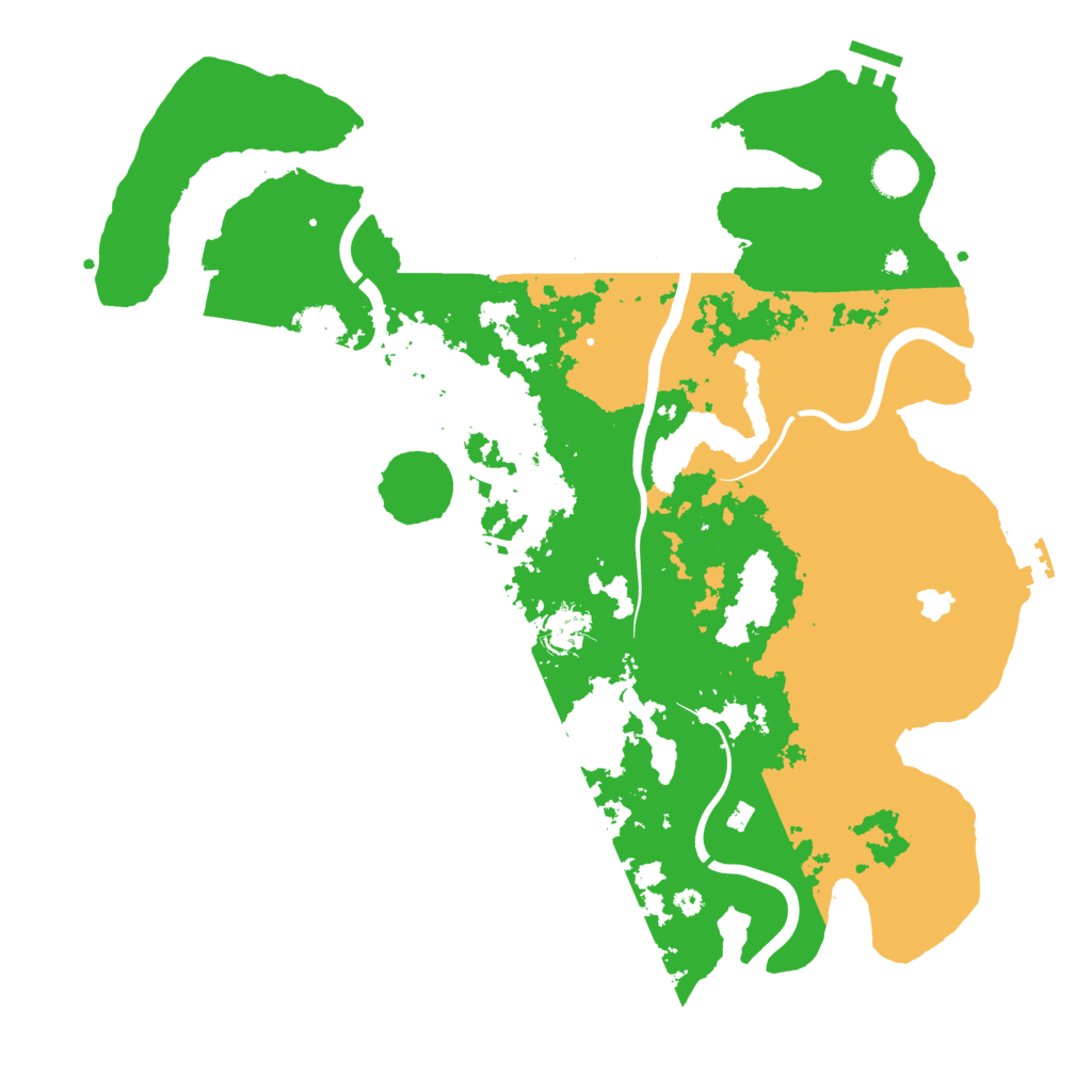 Biome Rust Map: Procedural Map, Size: 4100, Seed: 32