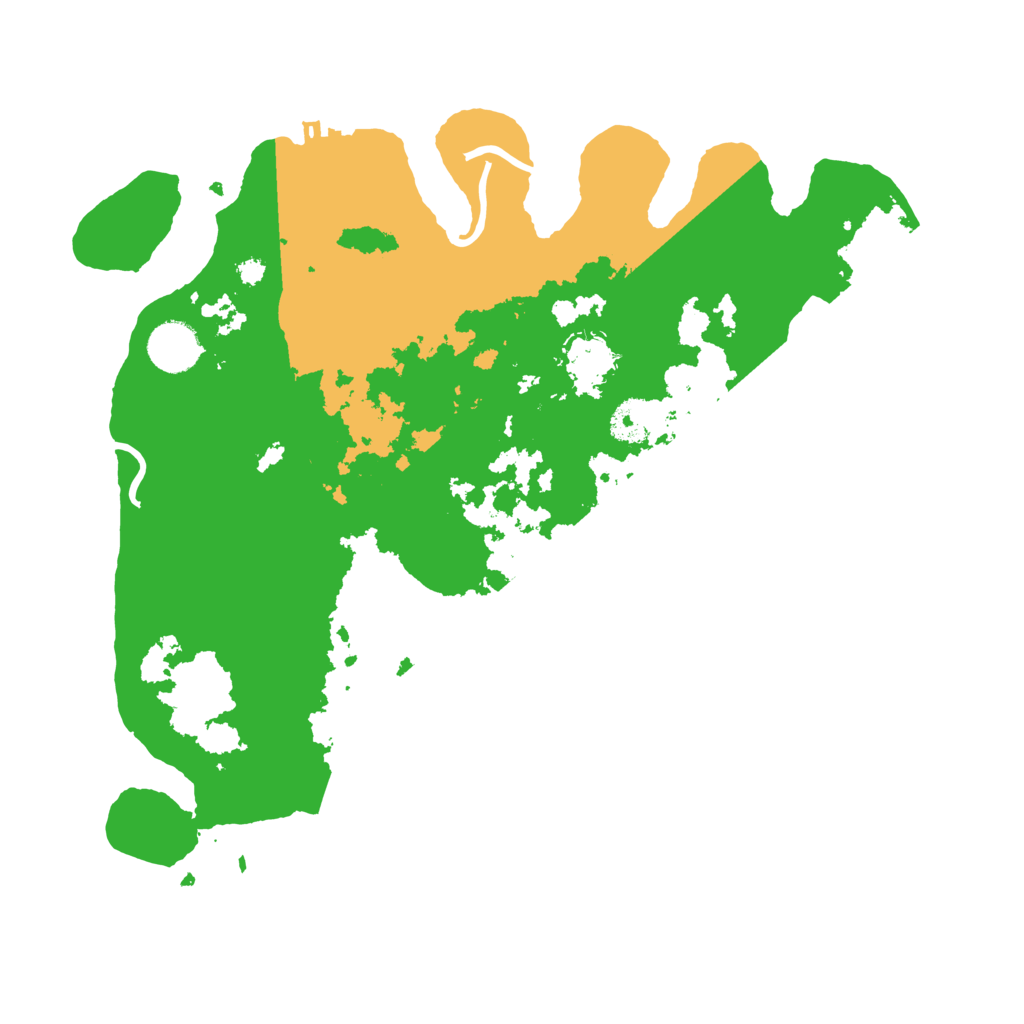 Biome Rust Map: Procedural Map, Size: 3550, Seed: 458451