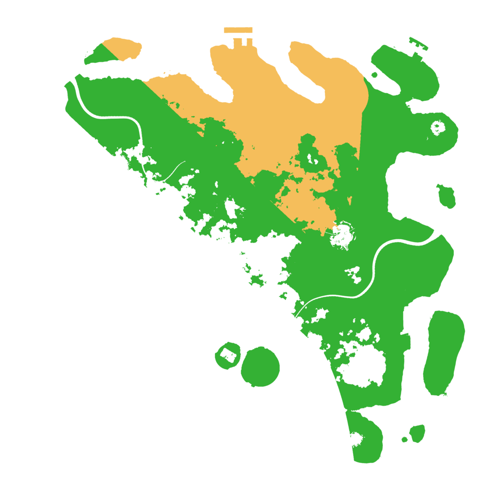 Biome Rust Map: Procedural Map, Size: 3550, Seed: 678815