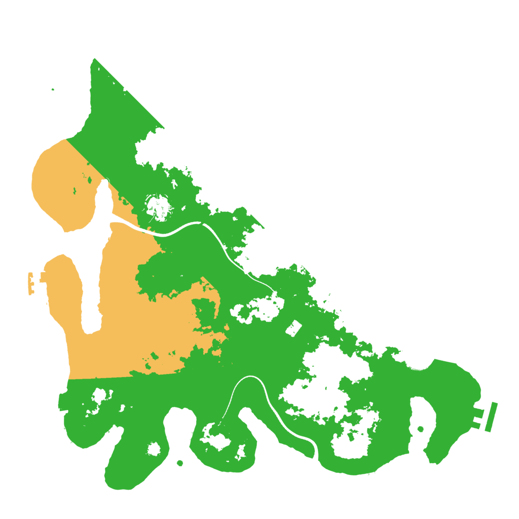 Biome Rust Map: Procedural Map, Size: 3500, Seed: 50935