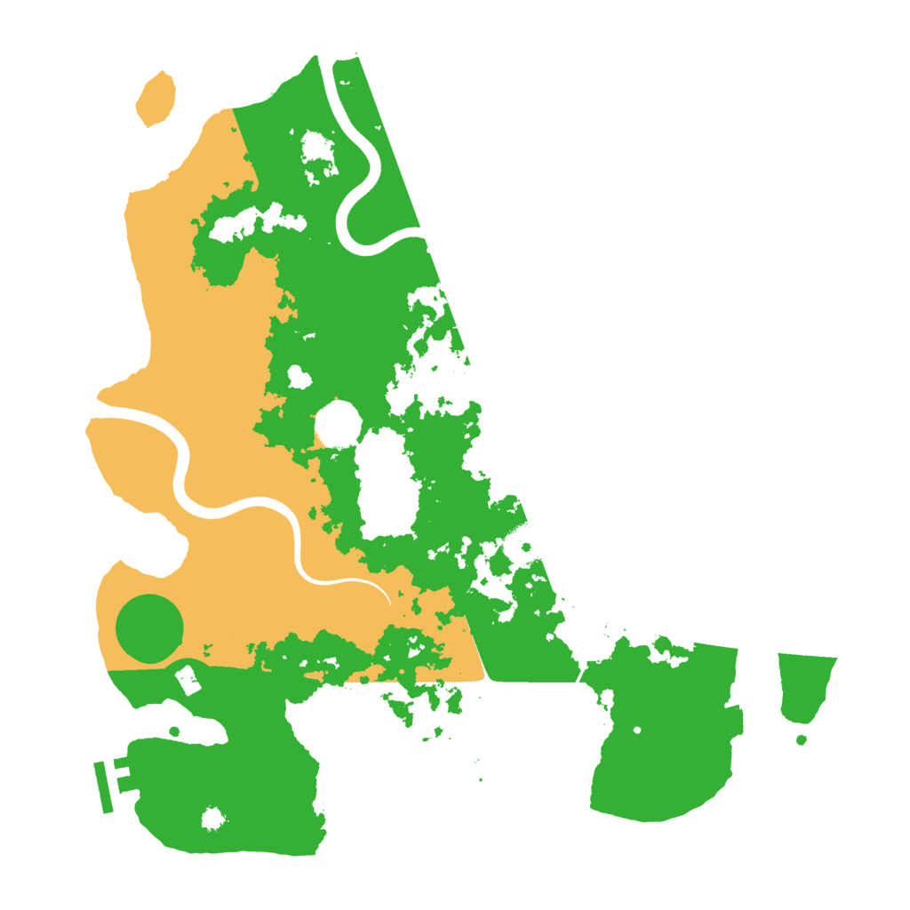 Biome Rust Map: Procedural Map, Size: 3550, Seed: 549060