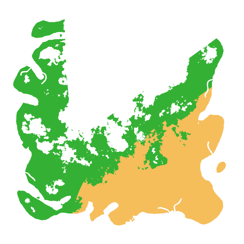 Biome Rust Map: Procedural Map, Size: 4500, Seed: 2063080152