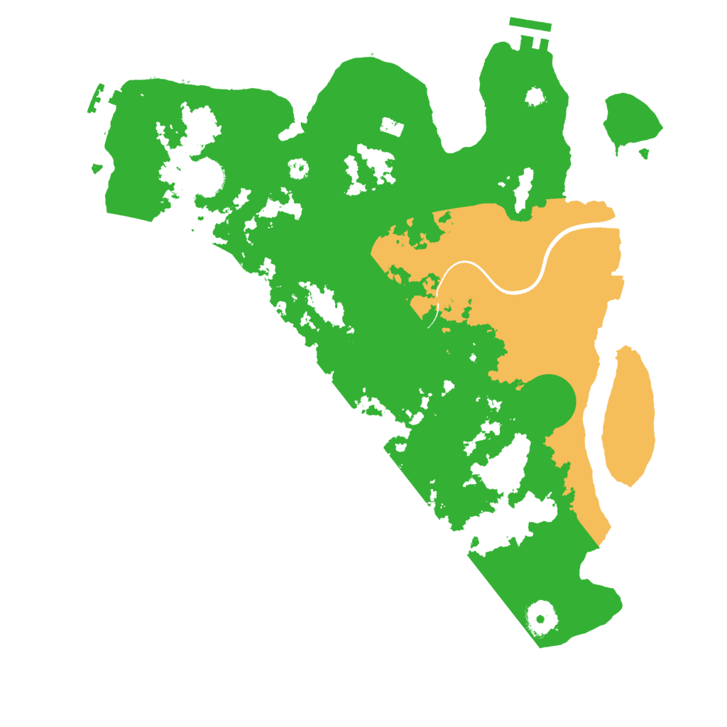 Biome Rust Map: Procedural Map, Size: 3500, Seed: 1584027994