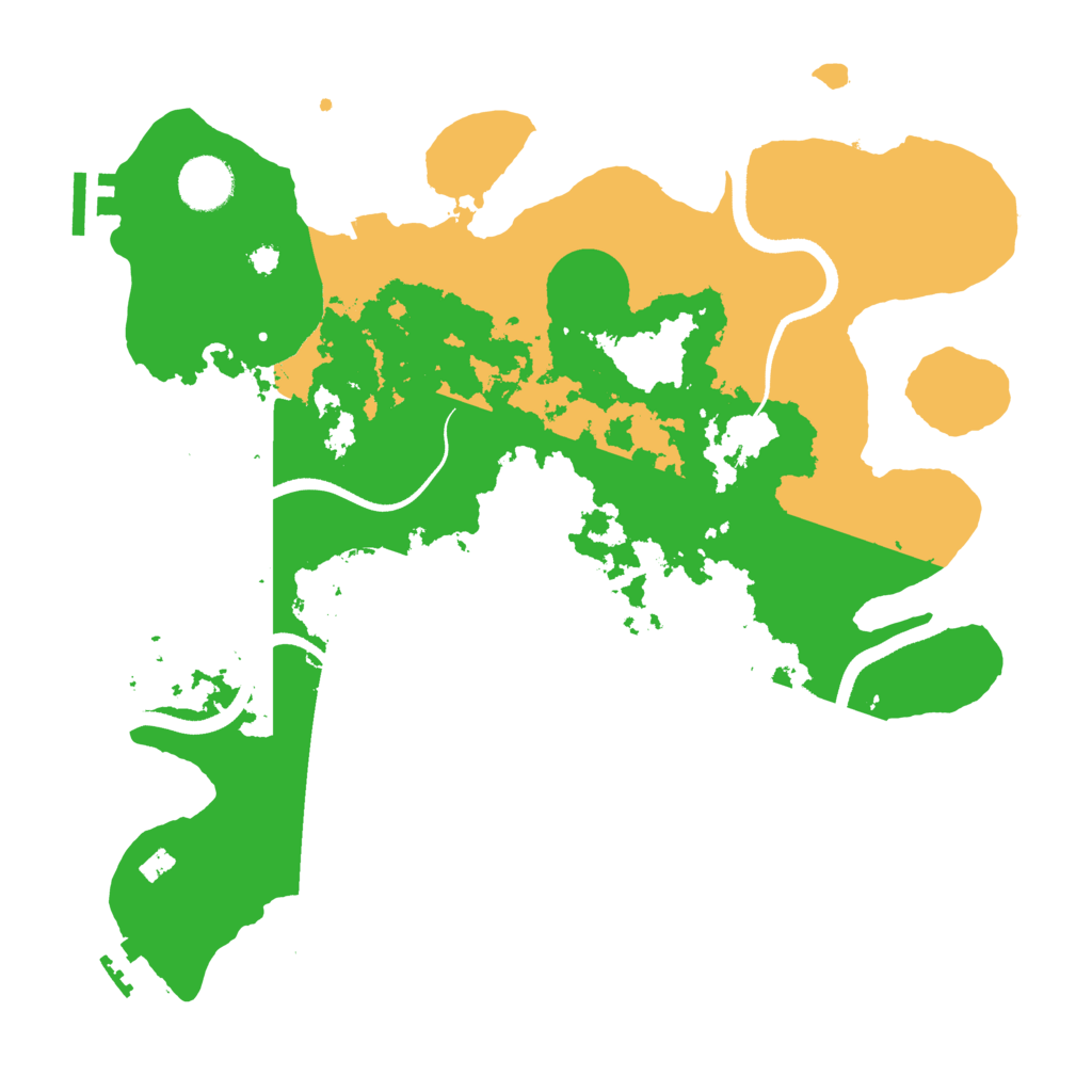 Biome Rust Map: Procedural Map, Size: 3500, Seed: 54875256