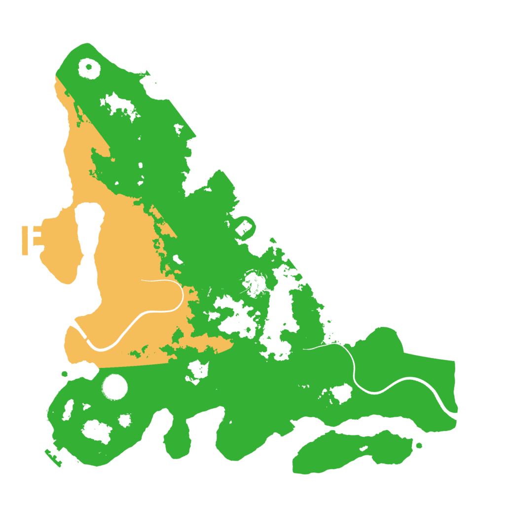 Biome Rust Map: Procedural Map, Size: 3500, Seed: 4996618