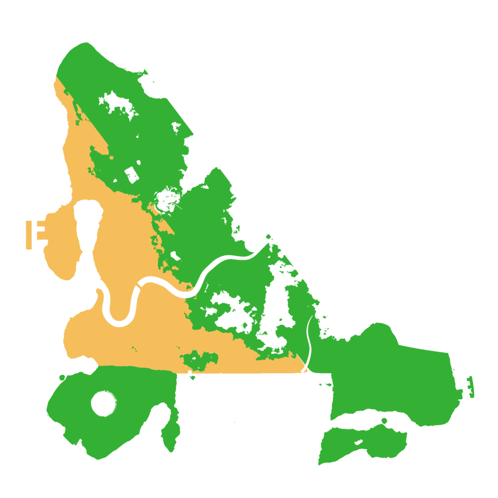 Biome Rust Map: Procedural Map, Size: 3500, Seed: 4996618