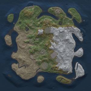 Thumbnail Rust Map: Procedural Map, Size: 3500, Seed: 67899182, 15 Monuments