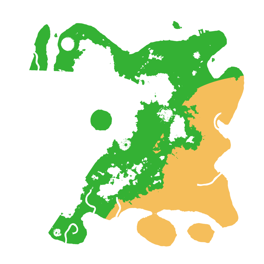 Biome Rust Map: Procedural Map, Size: 3500, Seed: 404968564