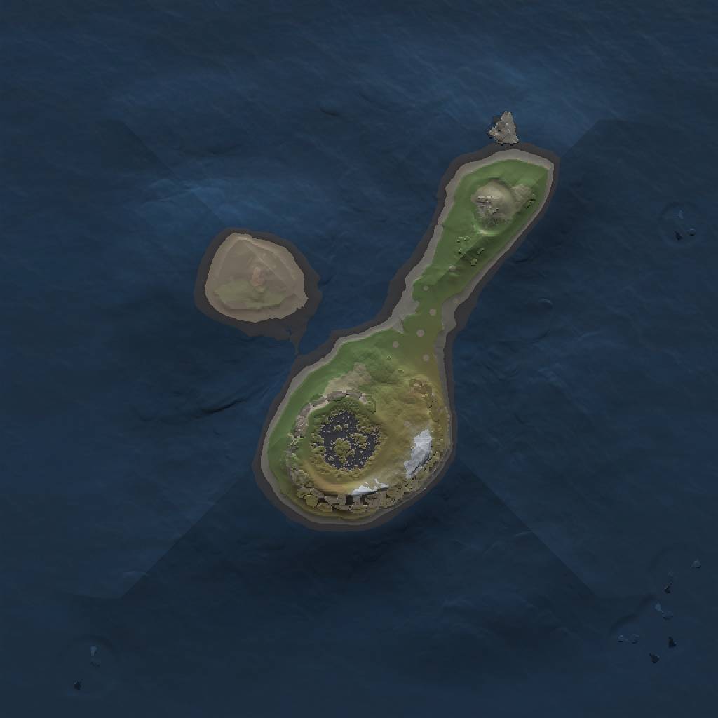 Rust Map: Procedural Map, Size: 1200, Seed: 666, 3 Monuments