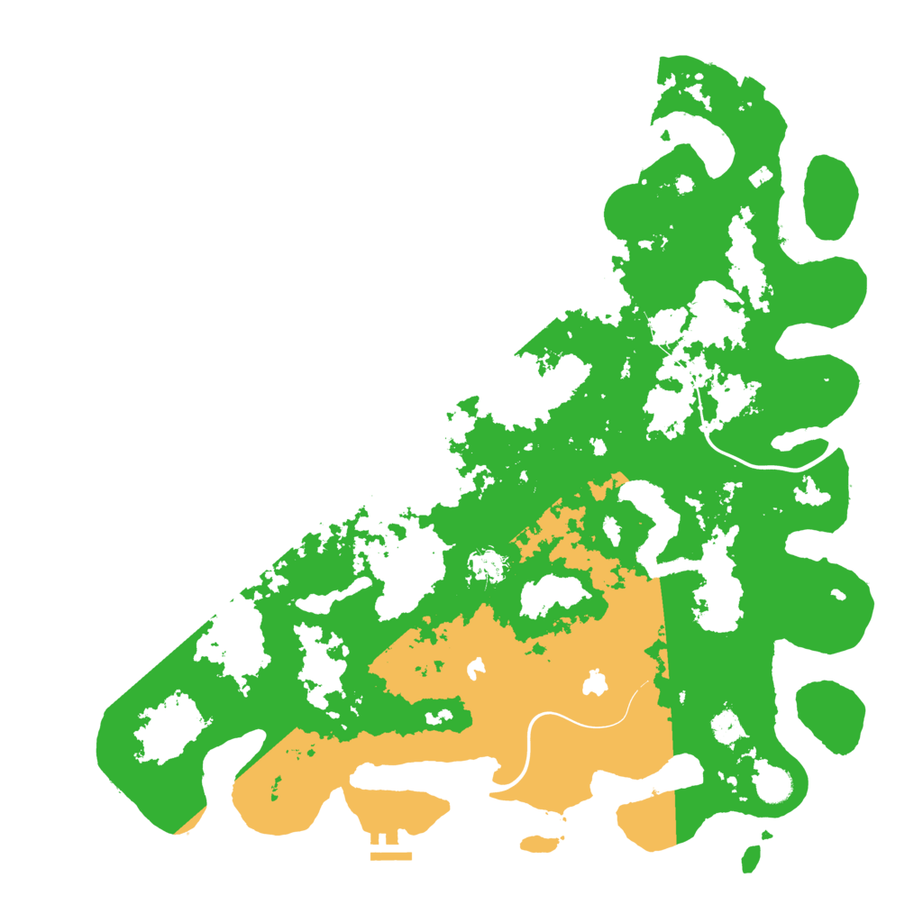 Biome Rust Map: Procedural Map, Size: 4500, Seed: 3308179