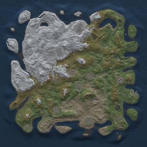 Thumbnail Rust Map: Procedural Map, Size: 4500, Seed: 3308179, 18 Monuments