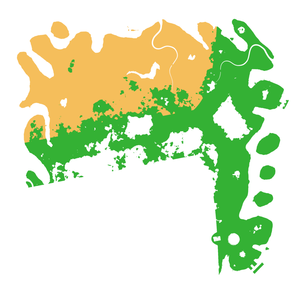 Biome Rust Map: Procedural Map, Size: 4500, Seed: 45675934