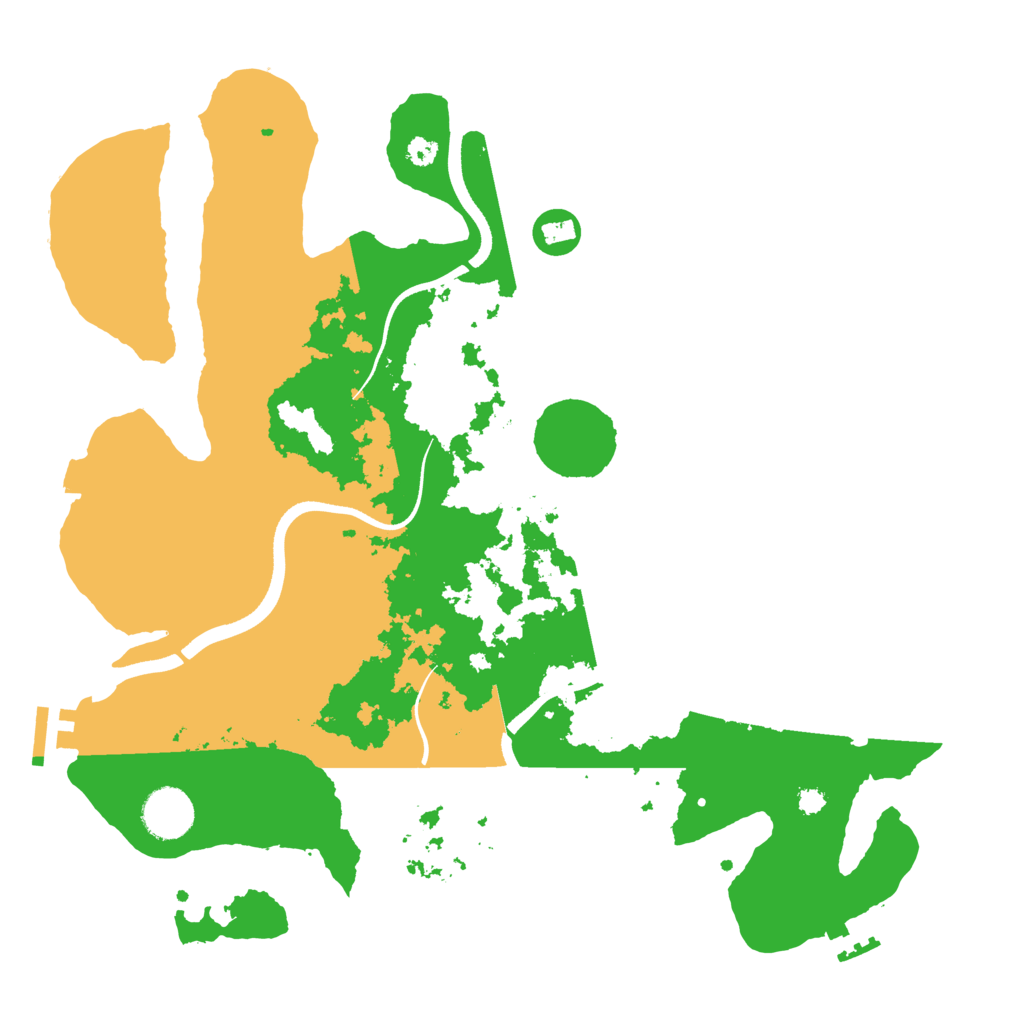 Biome Rust Map: Procedural Map, Size: 3500, Seed: 587271833