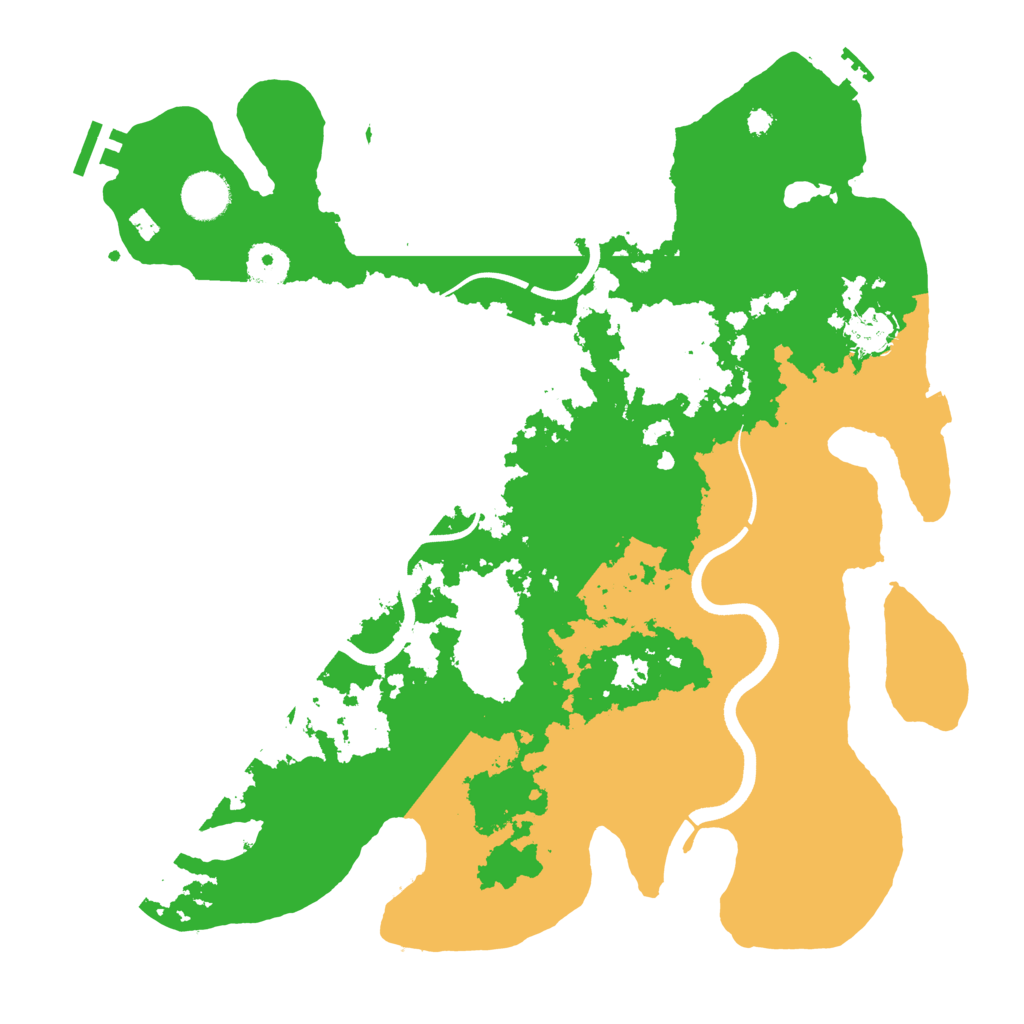 Biome Rust Map: Procedural Map, Size: 3700, Seed: 6851654