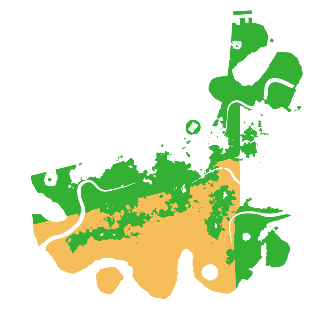 Biome Rust Map: Procedural Map, Size: 3500, Seed: 23061977