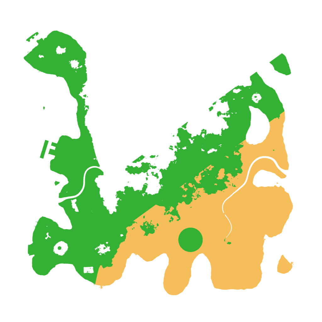 Biome Rust Map: Procedural Map, Size: 3500, Seed: 336