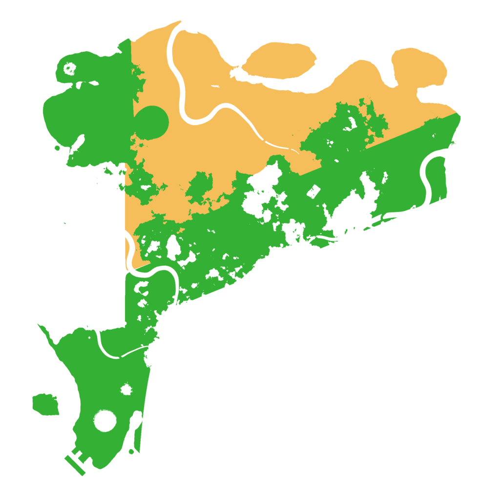 Biome Rust Map: Procedural Map, Size: 3993, Seed: 37553532