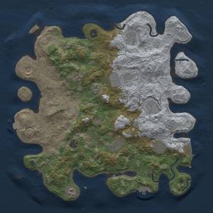 Thumbnail Rust Map: Procedural Map, Size: 4000, Seed: 601, 18 Monuments