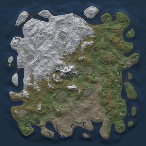 Thumbnail Rust Map: Procedural Map, Size: 5000, Seed: 836668317, 19 Monuments