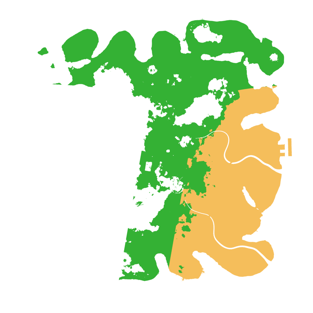 Biome Rust Map: Procedural Map, Size: 3550, Seed: 734949