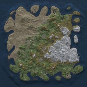 Thumbnail Rust Map: Procedural Map, Size: 4500, Seed: 59, 18 Monuments